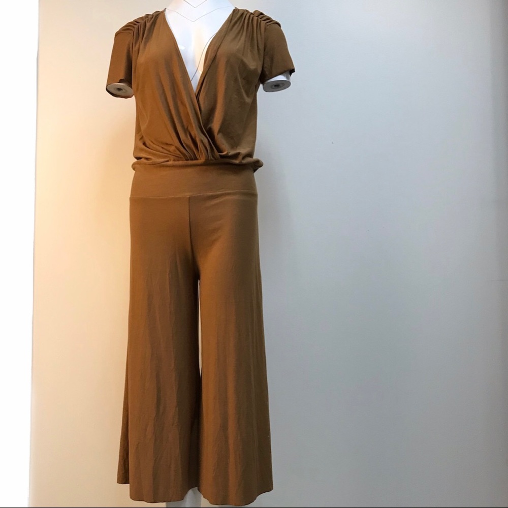 T-Bags brown soft cotton stretchy  jumpsuit